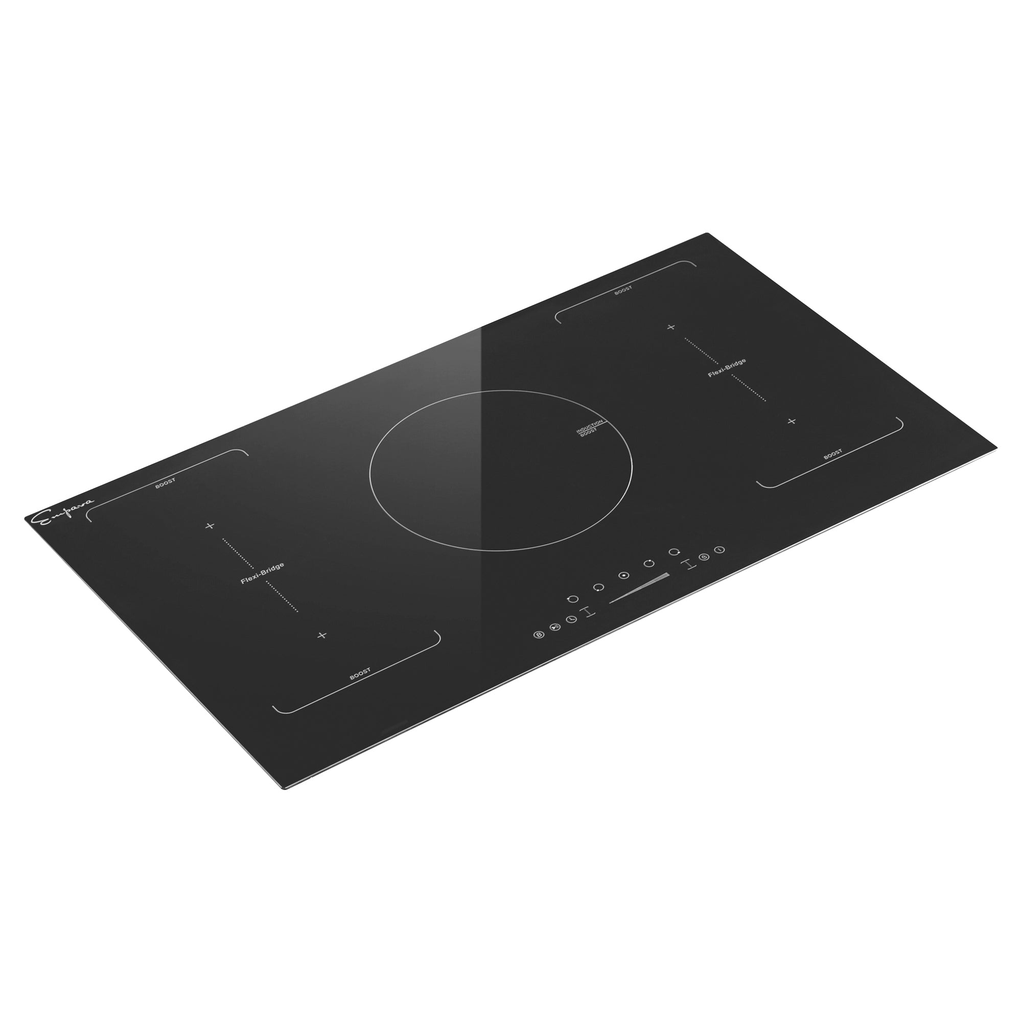 Empava 36 Inch Black Electric Stove Induction Cooktop