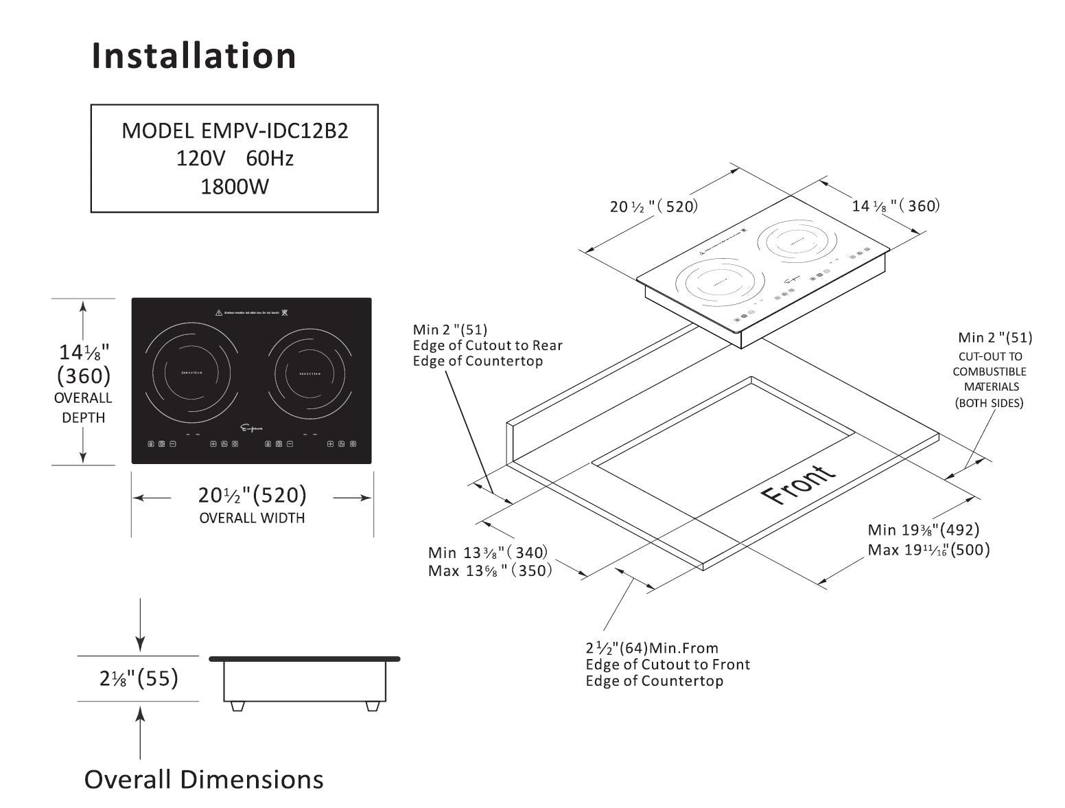EMPV Induction Cooktop-IDC12B2-7