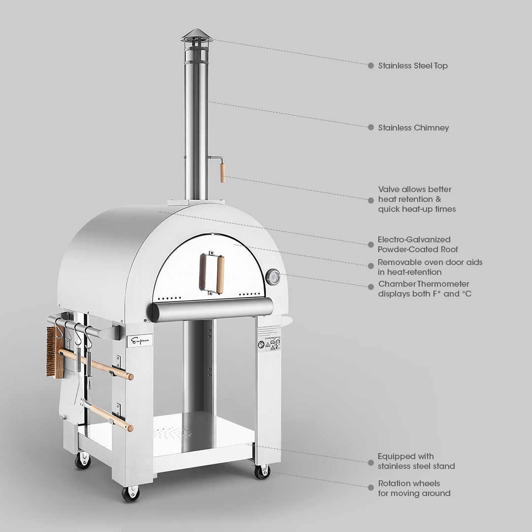 Empava Outdoor Wood Fired Pizza Oven